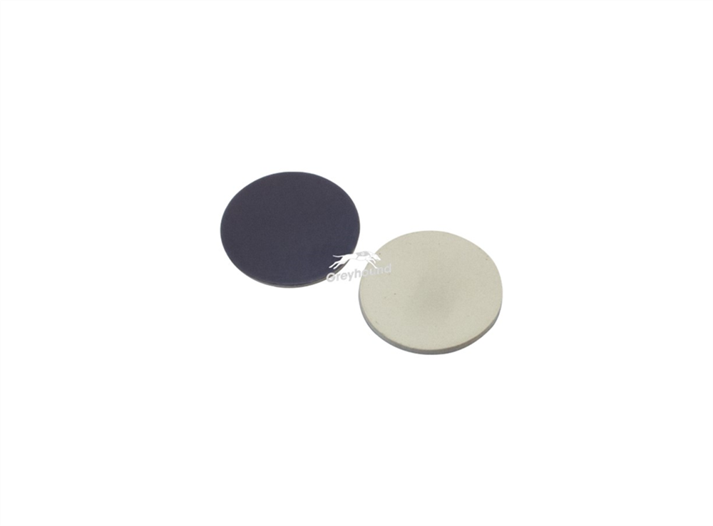 Picture of Grey PTFE/Cream Butyl Septa for 11mm Crimp Caps, 1.3mm, (Shore A 55)